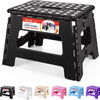 9 Inch Non Slip Foldable Step Stool - Black