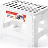 9 Inch Non Slip Foldable Step Stool - White