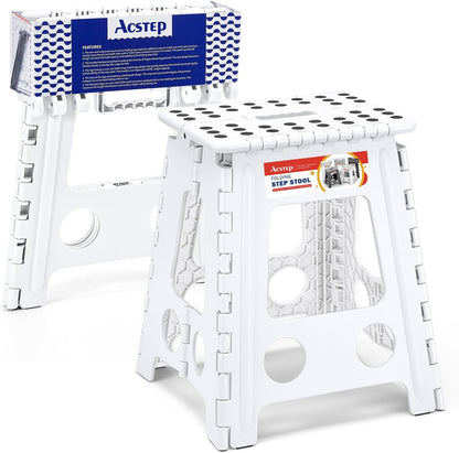 16 Inch Non Slip Foldable Step Stool With Pin Structure