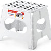 11 Inch Non Slip Foldable Step Stool - White