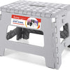 9 Inch Non Slip Foldable Step Stool - Gray