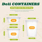 24 Pack 32OZ. (Quart) Plastic Food and Drink Storage Containers Set with Lids