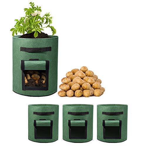 3 Gallon Grow Bags, Gardening Nonwoven Plant Aeration Fabric Pots
