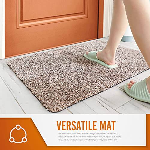 Delxo 18x30 Magic Doormat Absorbs Mud Doormat No Odor Durable