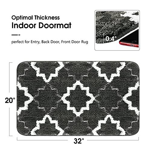 Delxo Indoor Door Mat，20X32 Super Water Absorbent Door Mats