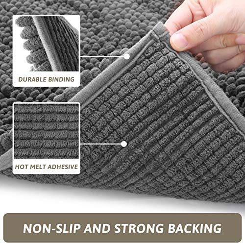 Delxo Kitchen Rugs and Mats Set,2 Pieces Super Absorbent Microfiber Kitchen  Carpets and Rugs Machine Washable Non Slip Rug Mats for